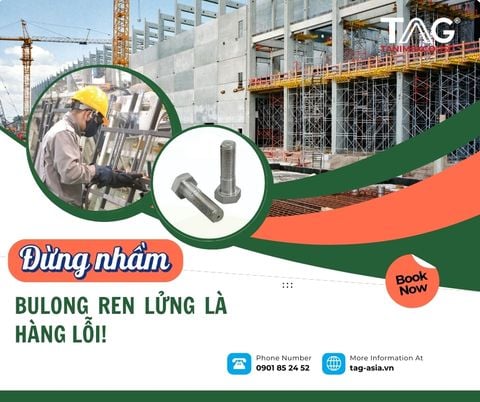ĐỪNG NHẦM BULONG REN LỬNG LÀ HÀNG LỖI