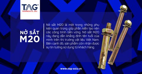 Nở sắt M20 - vật tư được dùng phổ biến