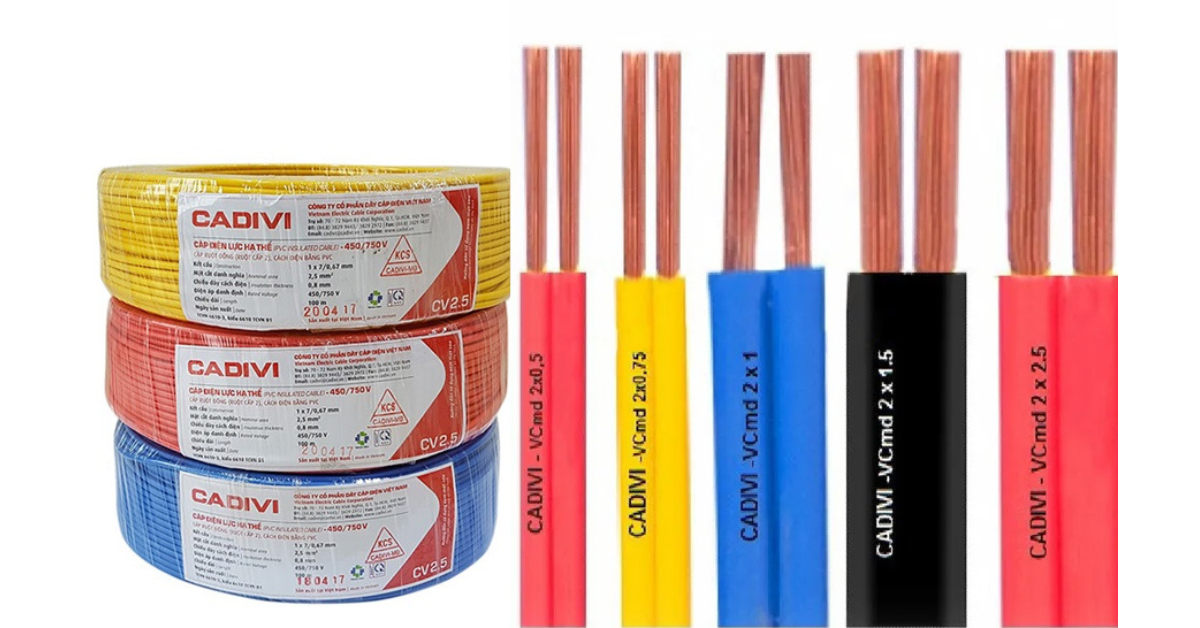 46 - 2. Các loại cáp Cadivi phổ biến trong hệ thống điện nhà ở