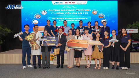 Hành trình sẻ chia – Tập Đoàn JM Group bàn giao giường massage JM Selene cho Bệnh viện Gia An 115