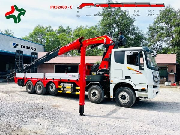 Thaco C340 gắn cẩu Palfinger Pk32080