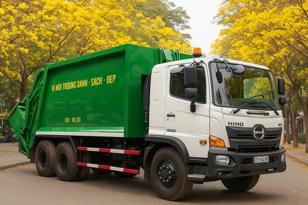 Xe chở rác 22 khối Hino