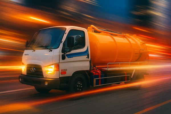 Xe hút bể phốt 5 khối
