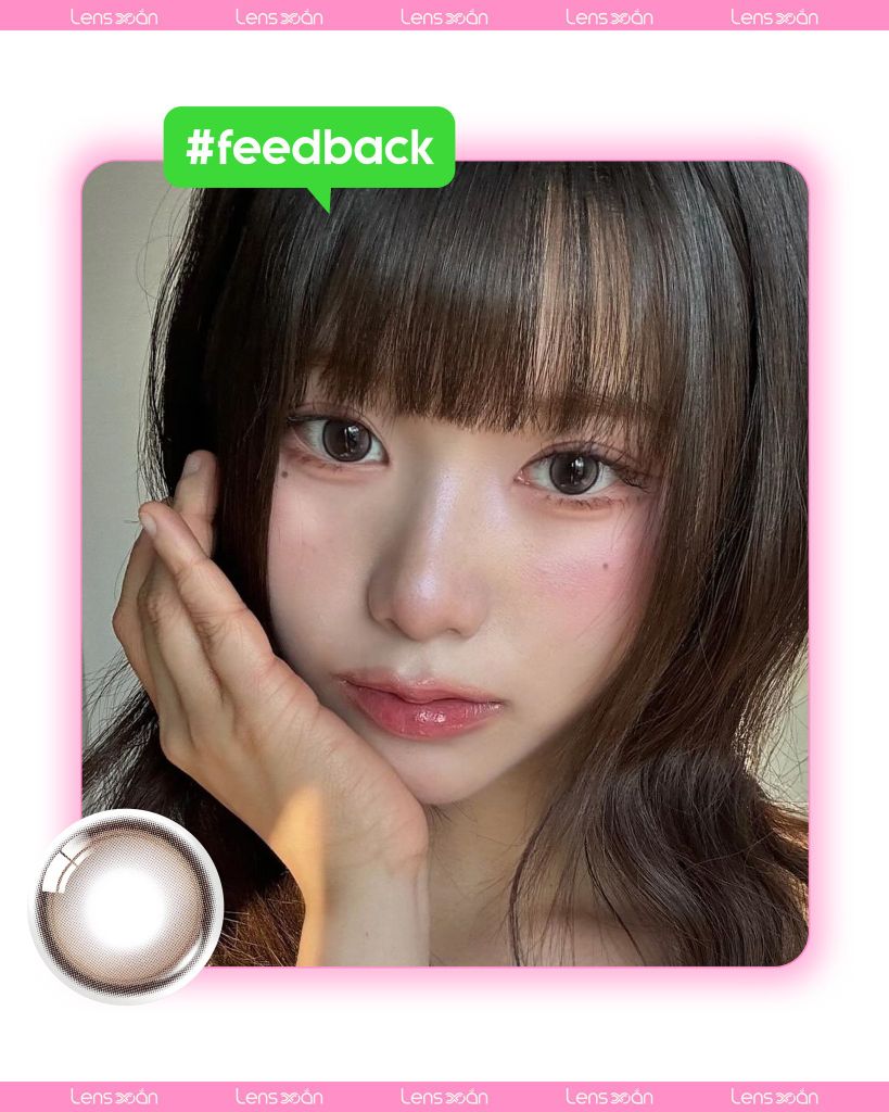 Glowy Tear Brown – Lens nâu ánh khói dịu nhẹ, thời thượng