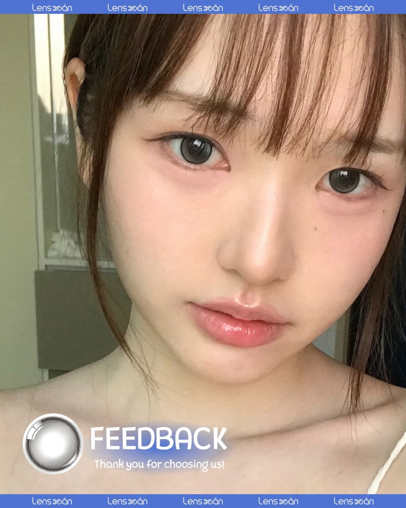 Lens Glowy Tear Gray – hiệu ứng xám khói glowy long lanh tự nhiên