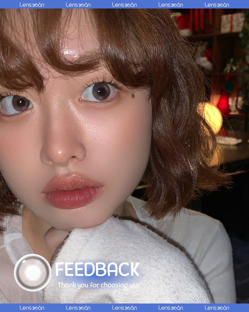 Ảnh bìa lens Coco Mio Roze Brown – Lens nâu hồng dịu dàng, tự nhiên trong veo