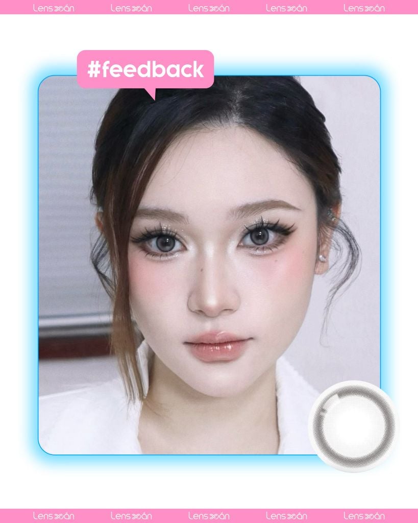 Ảnh Glee Gray – lens xám sữa nhẹ nhàng, tự nhiên