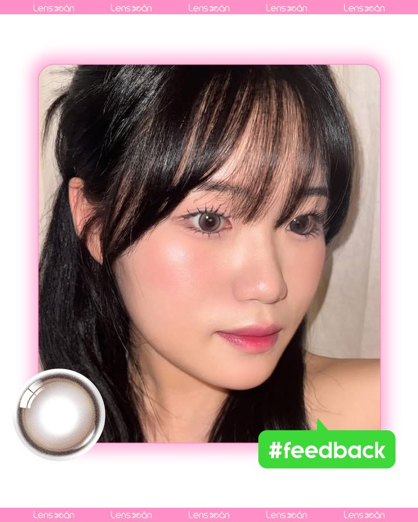 Glowy Tear Brown – Lens nâu ánh khói dịu nhẹ, thời thượng