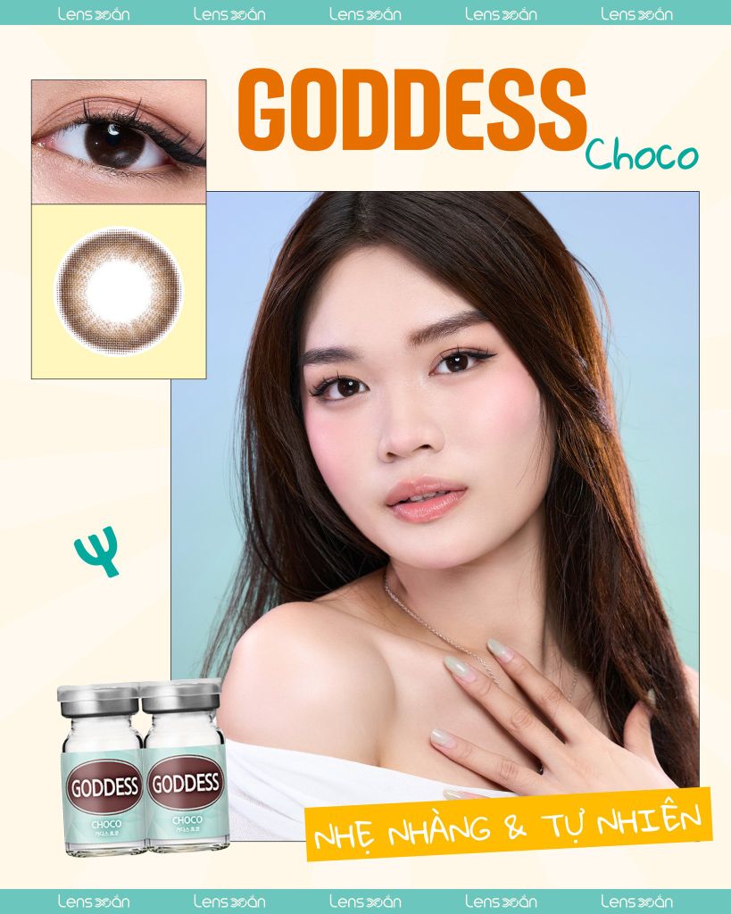 Ảnh lens GODDESS CHOCO – nhẹ nhàng và tự nhiên