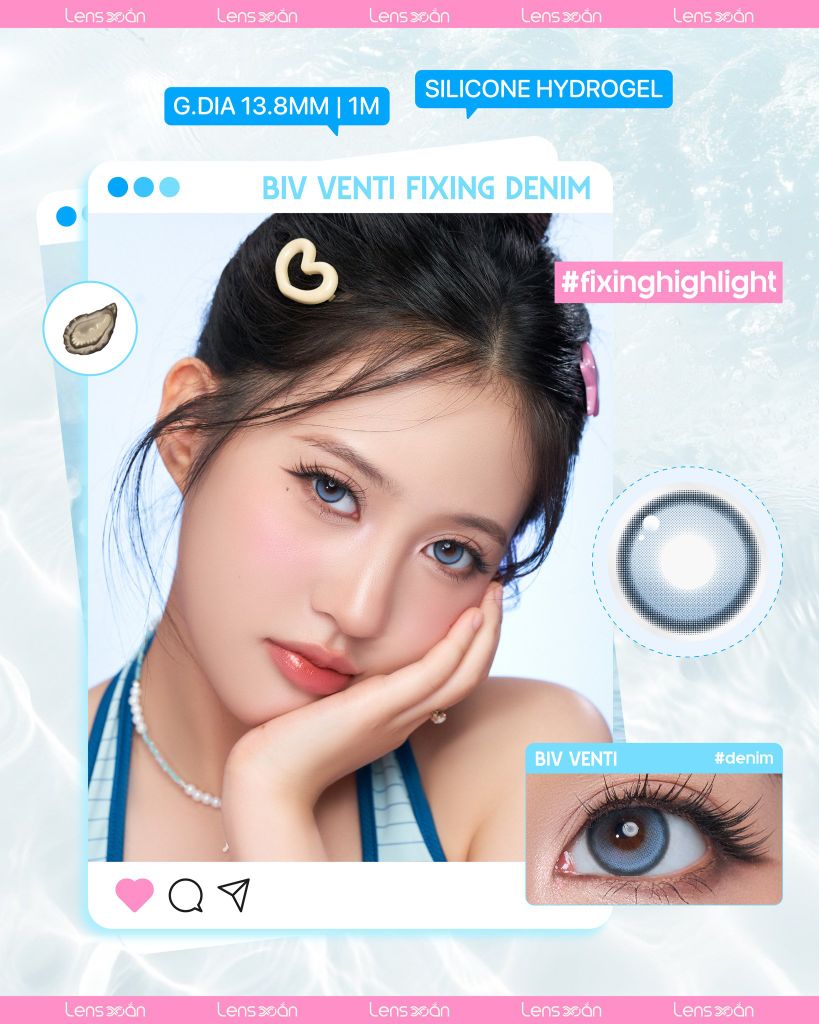 BST kính áp tròng xanh biển siêu slay cho mùa du lịch | Lens Xoắn