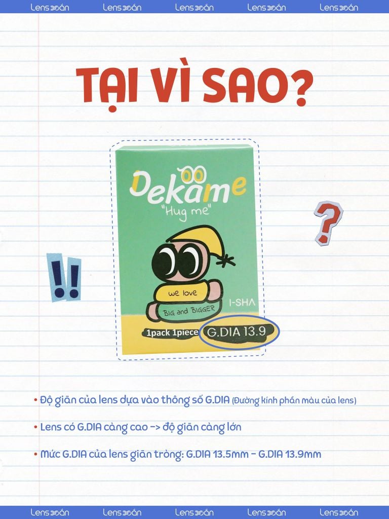 Có phải lens giãn tròng = DIA 14.5mm? Sự thật bất ngờ!