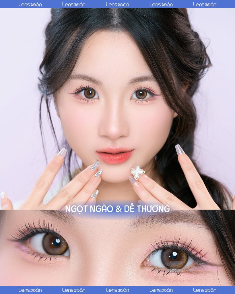 Lens One Pick Becca Azuki màu nâu mật ong tự nhiên