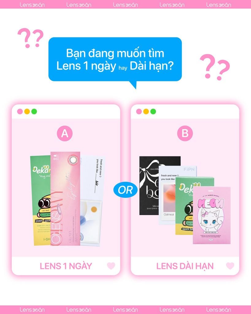 Làm bài test chọn màu lens chuẩn gu dành riêng cho newbie | Lens Xoắn