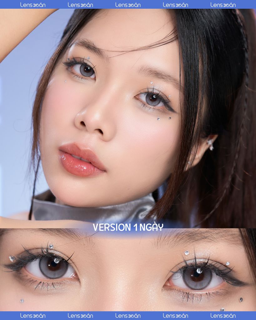 BIV Fixing Venti Charcoal – lens xám than đá ánh bạc 1 ngày, công nghệ Fixing 180°