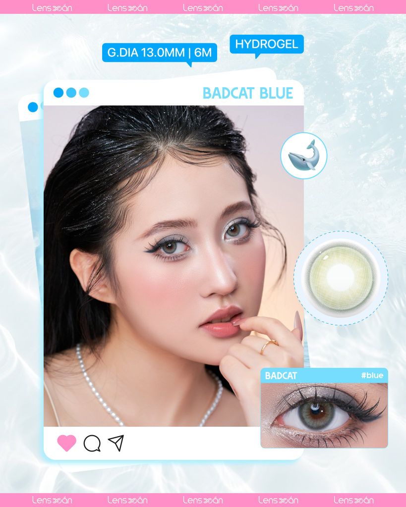 BST kính áp tròng xanh biển siêu slay cho mùa du lịch | Lens Xoắn