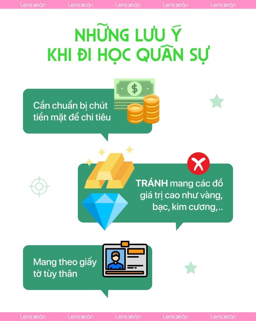 Tips sống còn khi đi quân sự: Checklist cho sinh viên mới