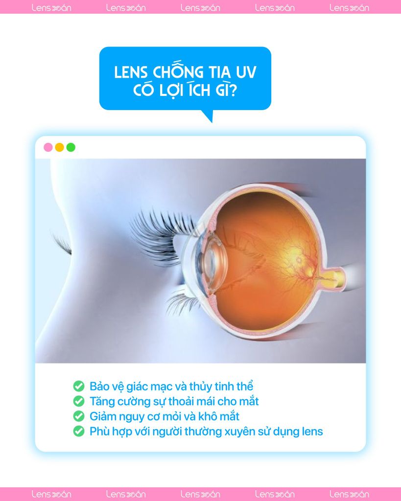 Lens chống tia UV là gì? Công dụng & chất liệu có khả năng chống tia UV | Lens Xoắn