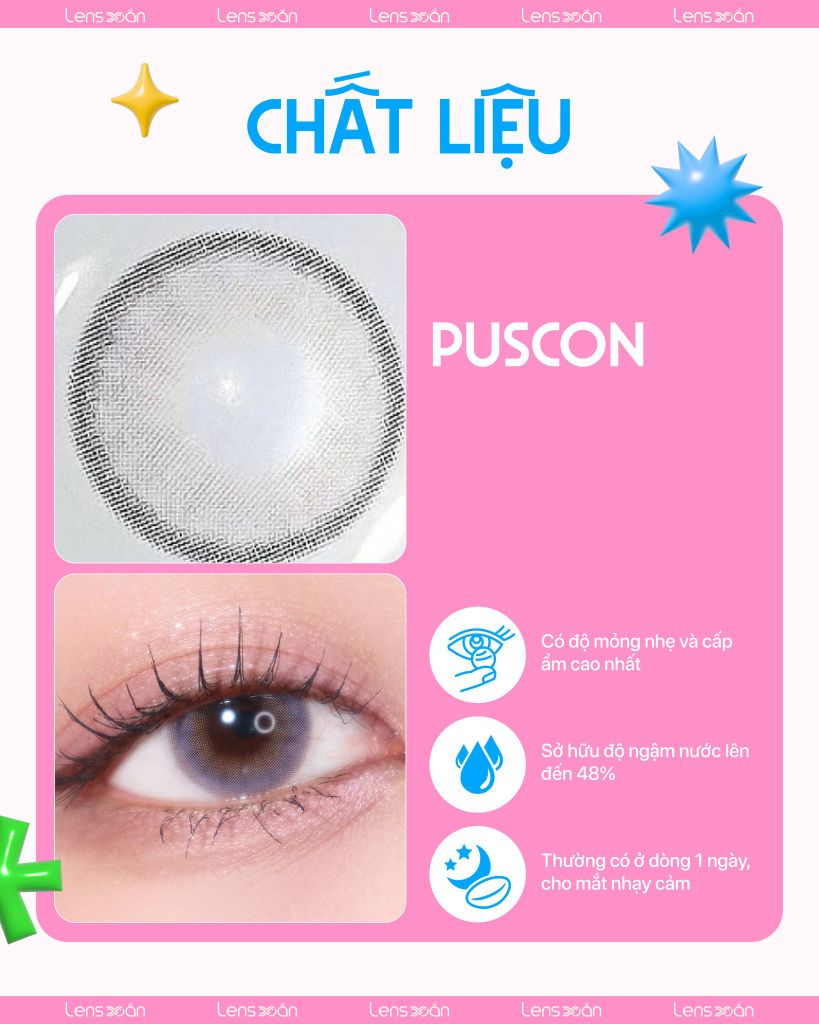 Tím pastel nhẹ nhàng cho nàng thơ: Review lens 1 ngày FRENCH SHINE LAVENDER từ OLENS