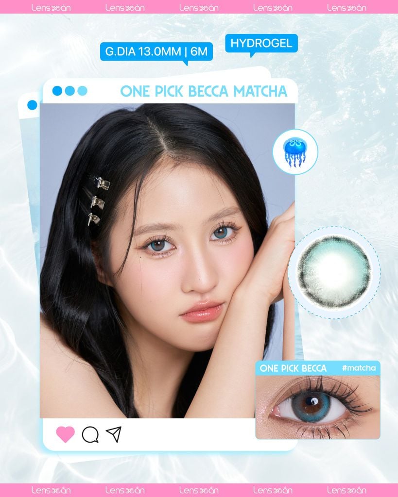 BST kính áp tròng xanh biển siêu slay cho mùa du lịch | Lens Xoắn