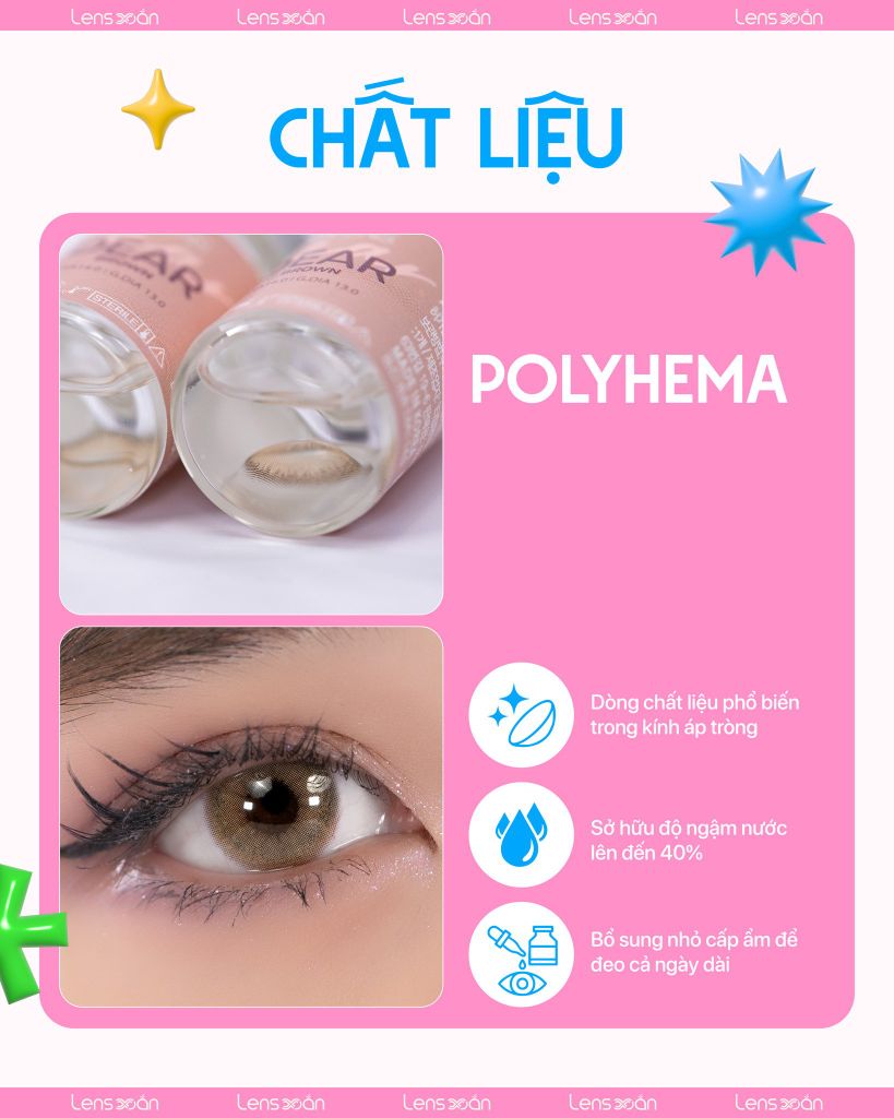 Lens Dear Brown màu nâu hạt dẻ nhẹ nhàng ánh vàng, G.DIA 13.0mm, không viền tự nhiên