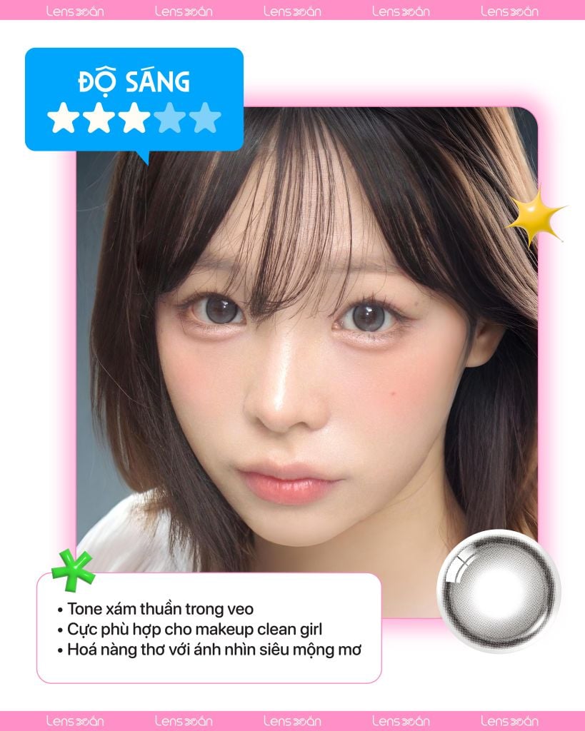 Glowy Tear Gray – Xám sương mai nhẹ nhàng trong veo từ OLENS