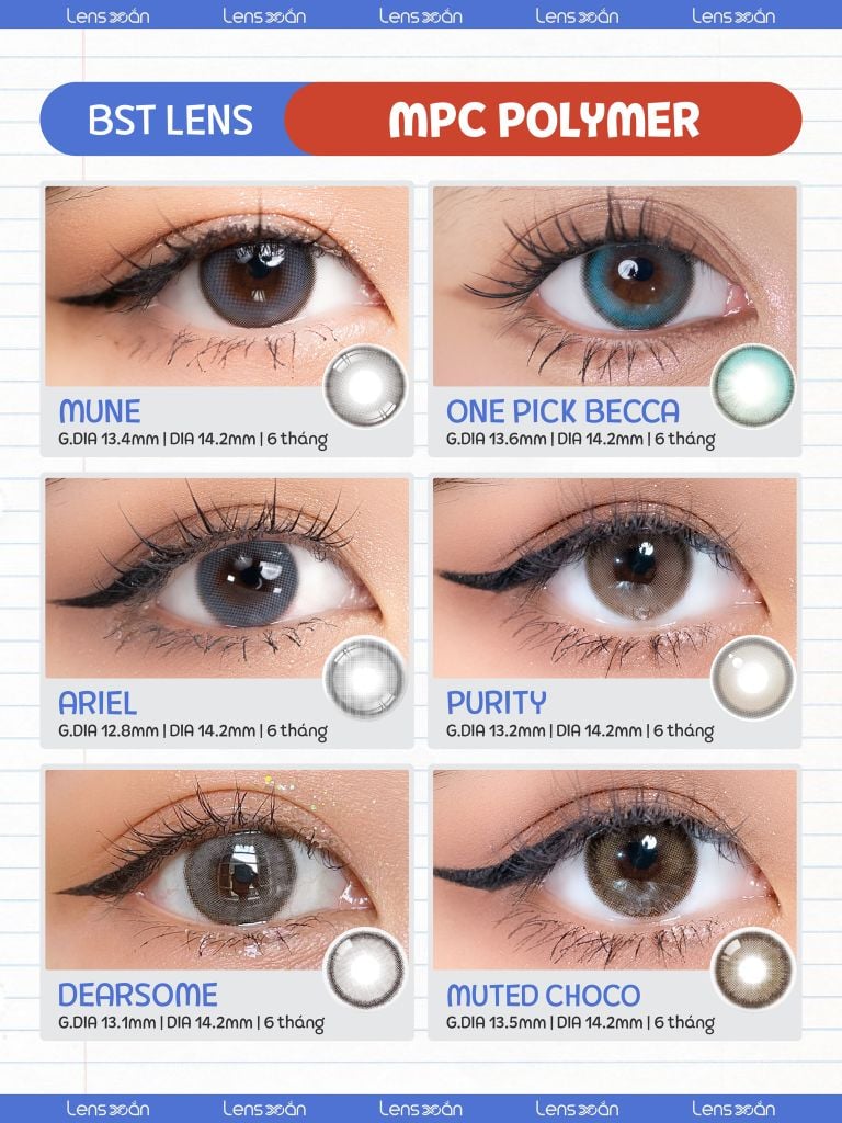 Mắt bạn hợp dòng chất liệu lens nào? Khám phá bí mật chọn lens chuẩn xịn