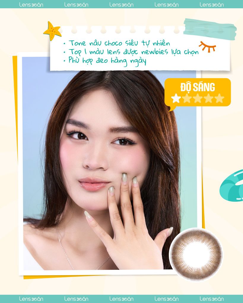 Ảnh lens GODDESS CHOCO – nhẹ nhàng và tự nhiên