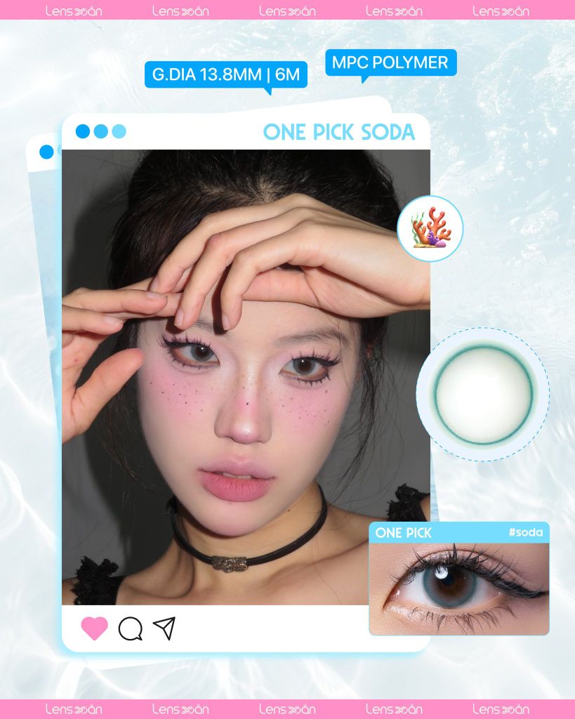 BST kính áp tròng xanh biển siêu slay cho mùa du lịch | Lens Xoắn