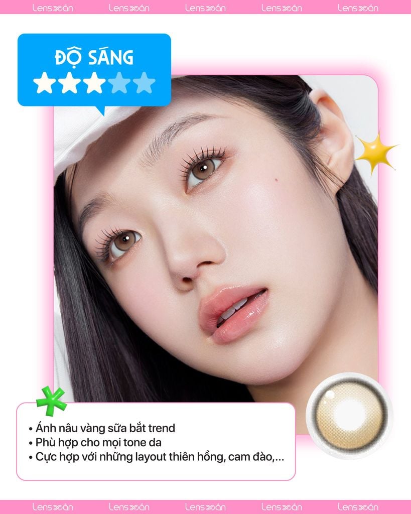 Biv Fixing Venti Oatmeal Brown – lens highlight công nghệ Fixing
