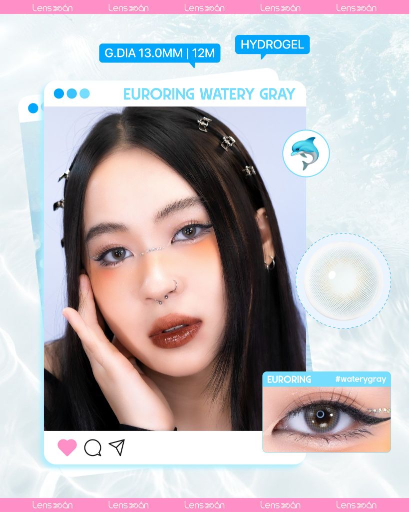 BST kính áp tròng xanh biển siêu slay cho mùa du lịch | Lens Xoắn