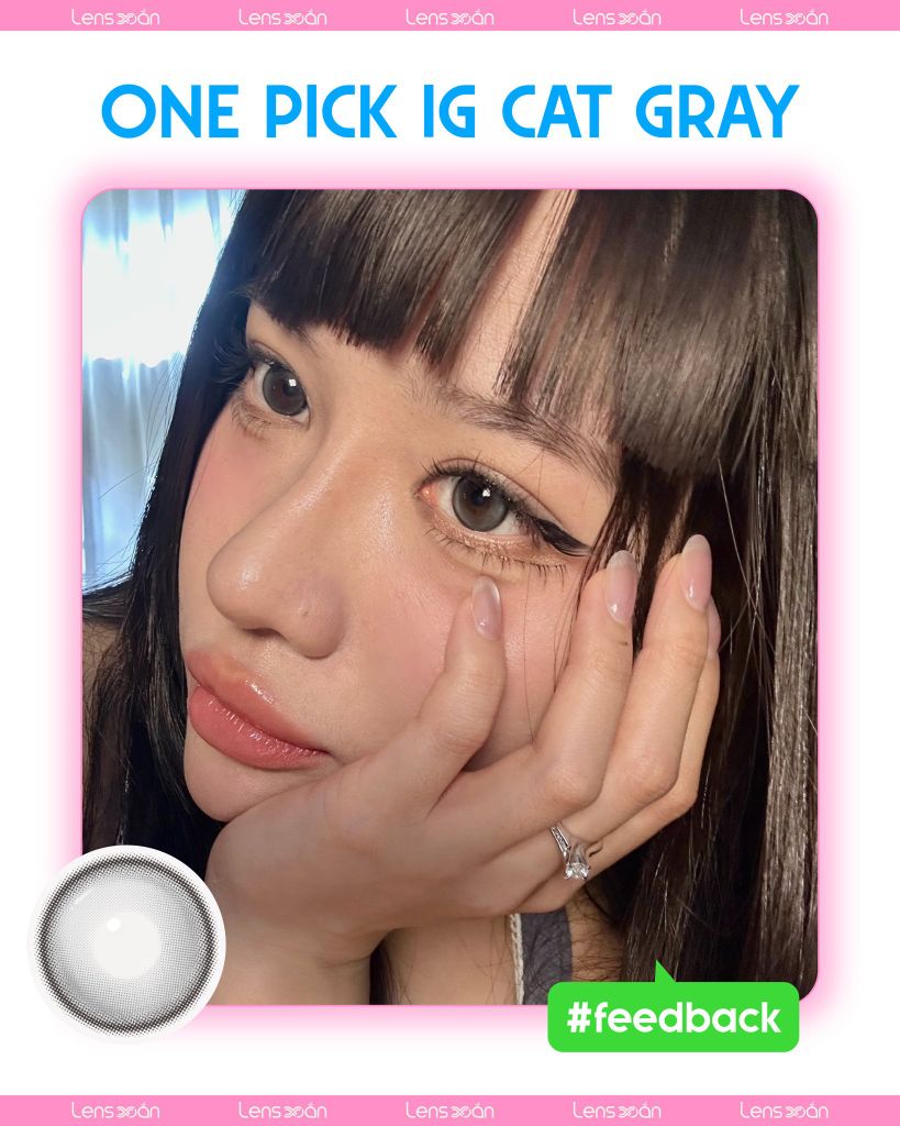 So sánh lens xám One Pick Gray và Cat Gray