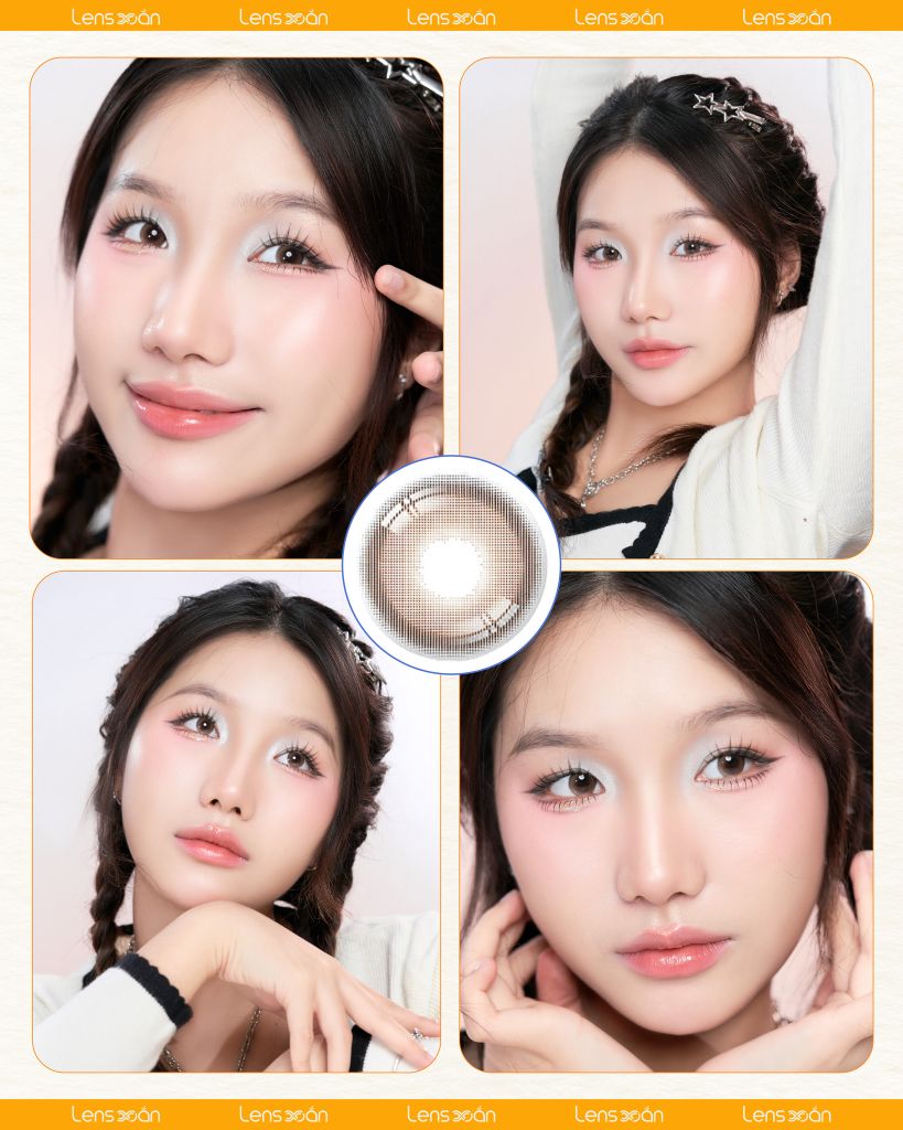 Ảnh bìa Oriana Ariel Brown – Lens nâu gỗ trong veo từ i-SHA