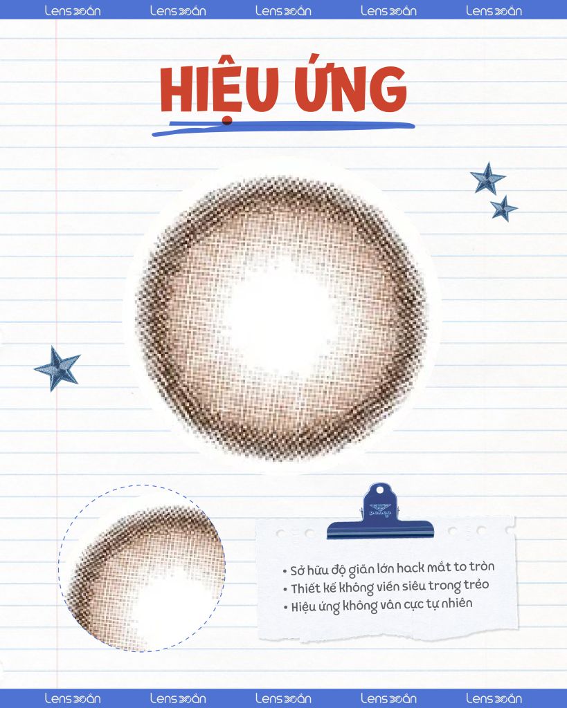 Lens Rolling Choco – lựa chọn đi học siêu tự nhiên