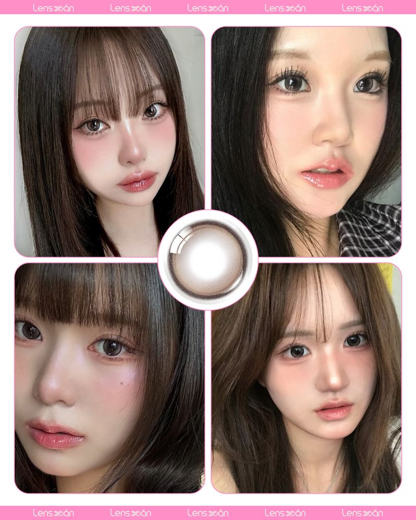Glowy Tear Brown – Lens nâu ánh khói dịu nhẹ, thời thượng