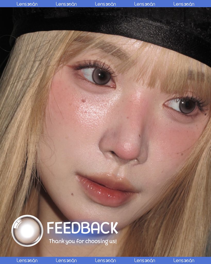 Glowy Tear Brown – Lens nâu đồng hiệu ứng mắt ướt Bling Bling