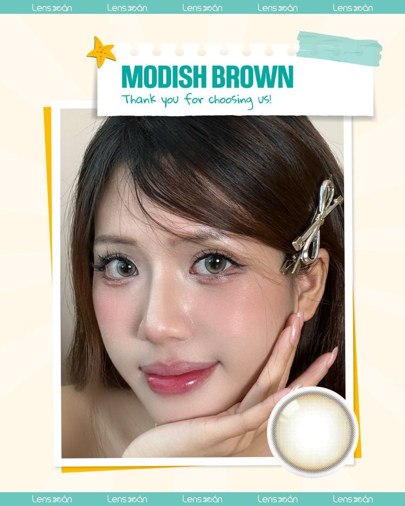 Feedback thực tế đeo Modish Brown
