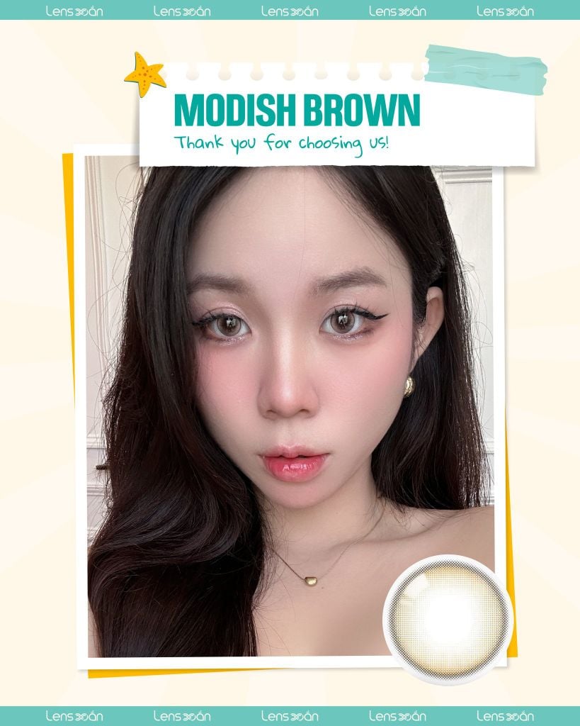 Feedback thực tế đeo Modish Brown