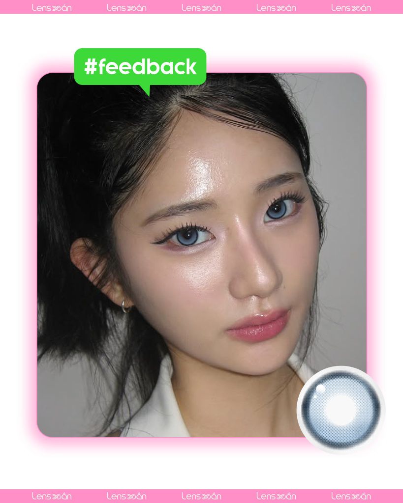 Lens BIV Fixing Venti Denim tone xanh xám ánh bạc, công nghệ highlight không xoay, G.DIA 13.8mm