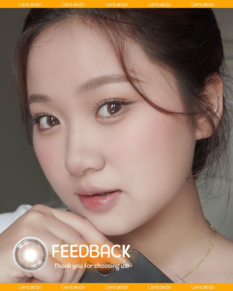 Ảnh bìa Oriana Ariel Brown – Lens nâu gỗ trong veo từ i-SHA