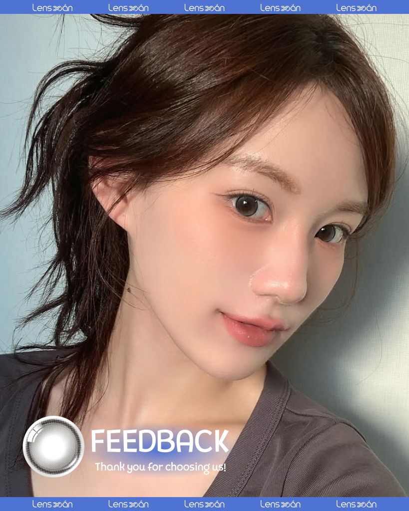 Lens Glowy Tear Gray – hiệu ứng xám khói glowy long lanh tự nhiên