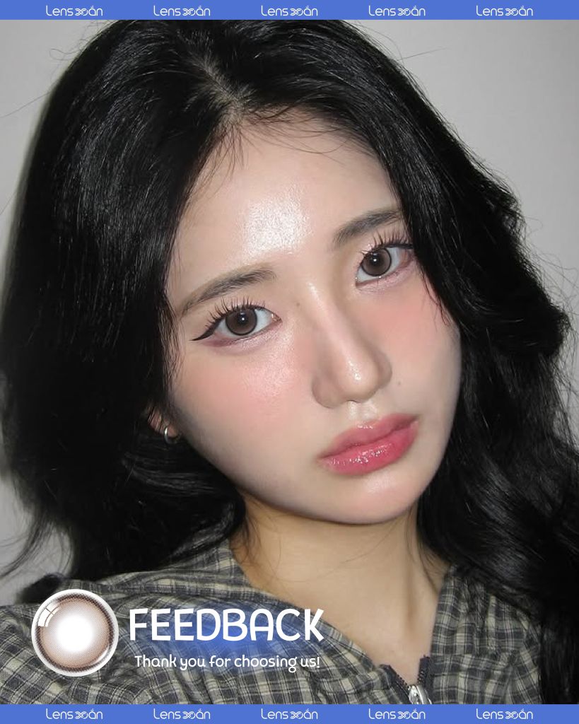 Glowy Tear Brown – Lens nâu đồng hiệu ứng mắt ướt Bling Bling