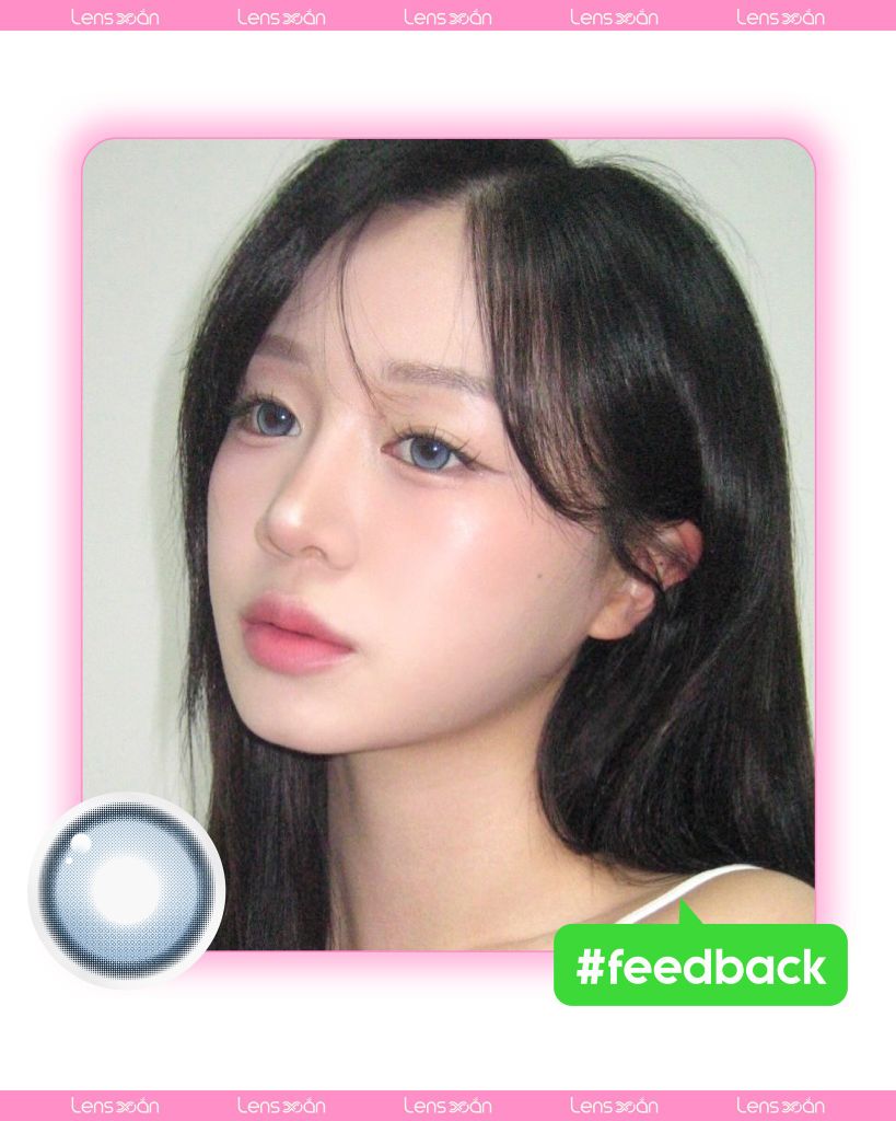 Lens BIV Fixing Venti Denim tone xanh xám ánh bạc, công nghệ highlight không xoay, G.DIA 13.8mm