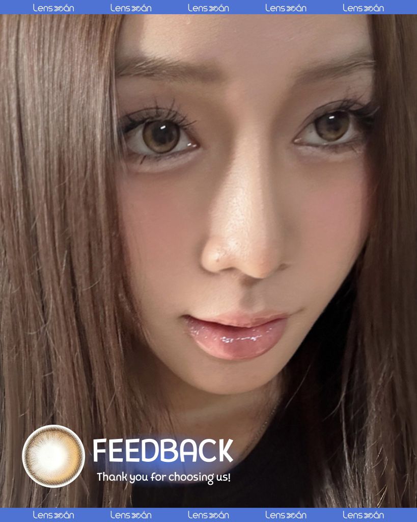 Lens One Pick Becca Azuki màu nâu mật ong tự nhiên