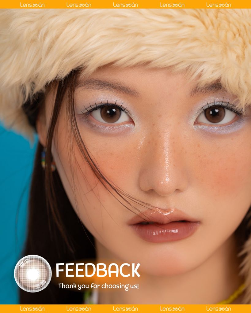 Ảnh bìa Oriana Ariel Brown – Lens nâu gỗ trong veo từ i-SHA