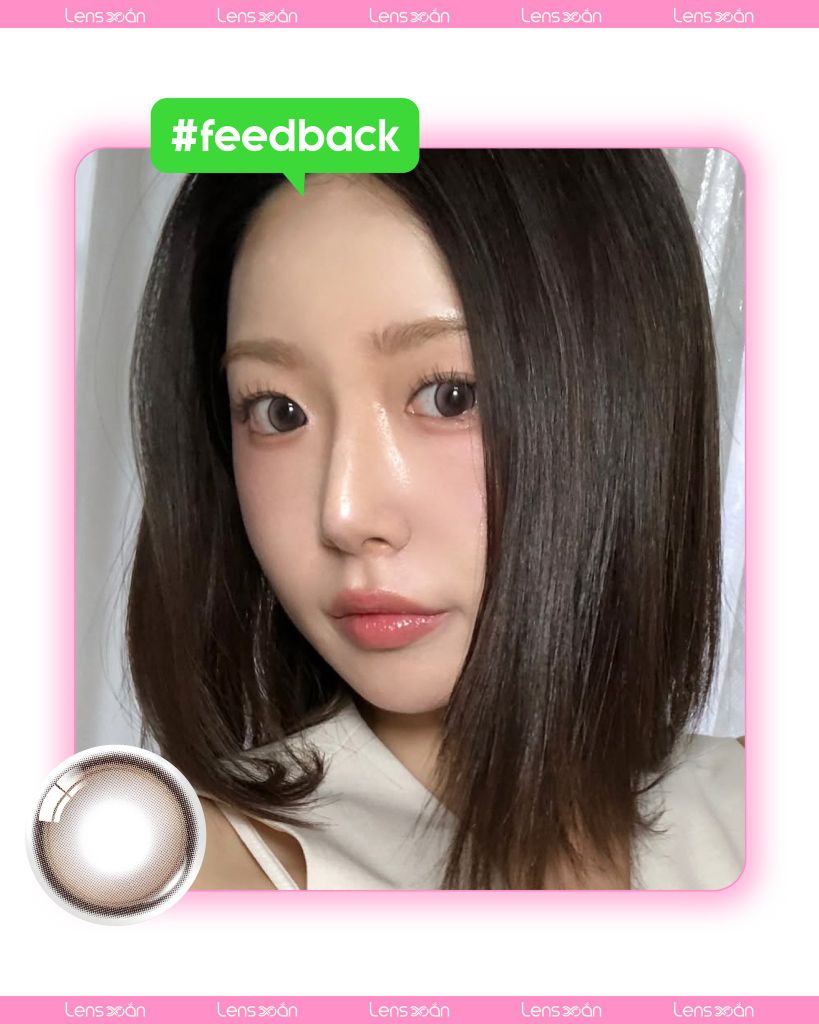 Glowy Tear Brown – Lens nâu ánh khói dịu nhẹ, thời thượng