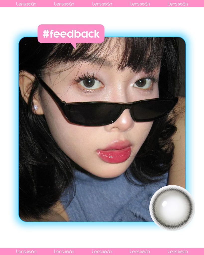 Lens Eyeis Essential Gray màu xám trà nhẹ, thiết kế tự nhiên, dành cho phong cách clean girl