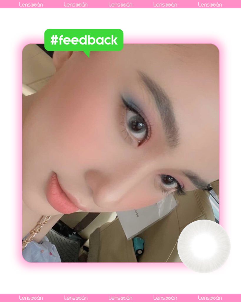 Lens Mini Gray – Lens xám không vân, không viền dành cho mắt nhỏ & layout nhẹ nhàng