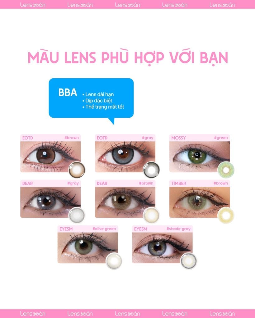 Làm bài test chọn màu lens chuẩn gu dành riêng cho newbie | Lens Xoắn