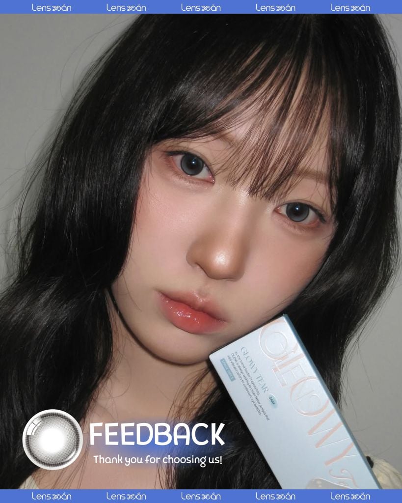 Lens Glowy Tear Gray – hiệu ứng xám khói glowy long lanh tự nhiên