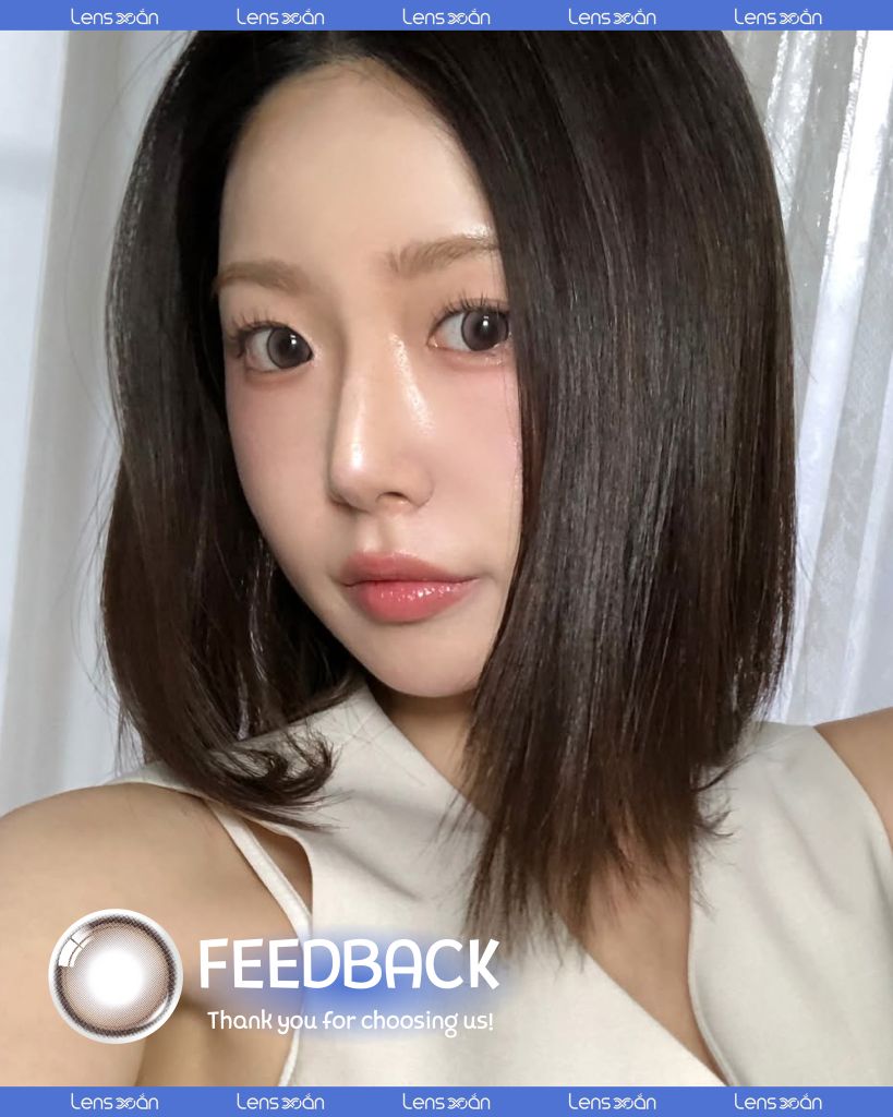 Glowy Tear Brown – Lens nâu đồng hiệu ứng mắt ướt Bling Bling